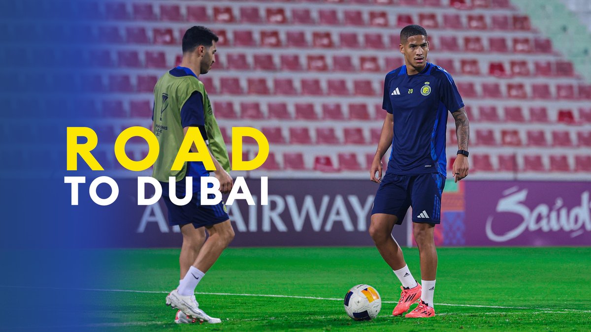النصر يختتم التحضير للقاء الاستقلال 💛