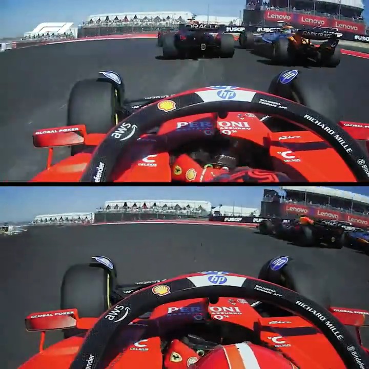 Those Ferraris flew off the line on the way to a 1-2 🏎️💨 Amazon Web Services #F1Insights #USGP