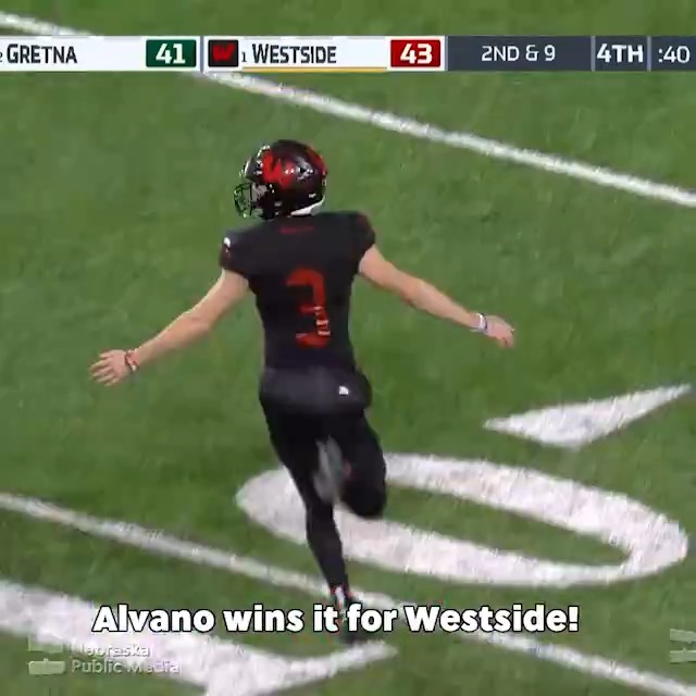🏆🏈After dramatic back-and-forth action, Omaha Westside Warrior Football took home the 2023 Class A Football title against Gretna with a 45-yard field goal by Tristan Alvano, now kicker at Nebraska Football. Relive the game and hear Larry Punteney's interview with Alvano at