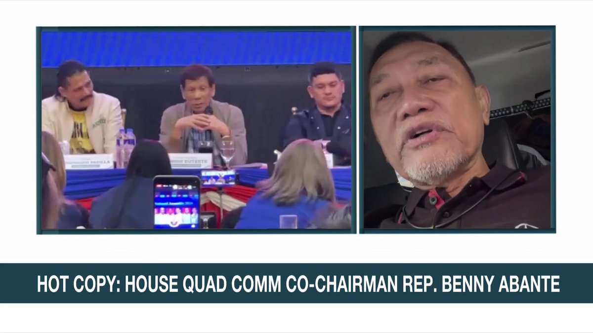 House quad comm co-chair Rep. Benny Abante says they are open to issuing a subpoena against former President Rodrigo Duterte. Abante says they will give Duterte all the respect they can, but he hopes the former president will also respect the quad comm. #ANCHeadstart