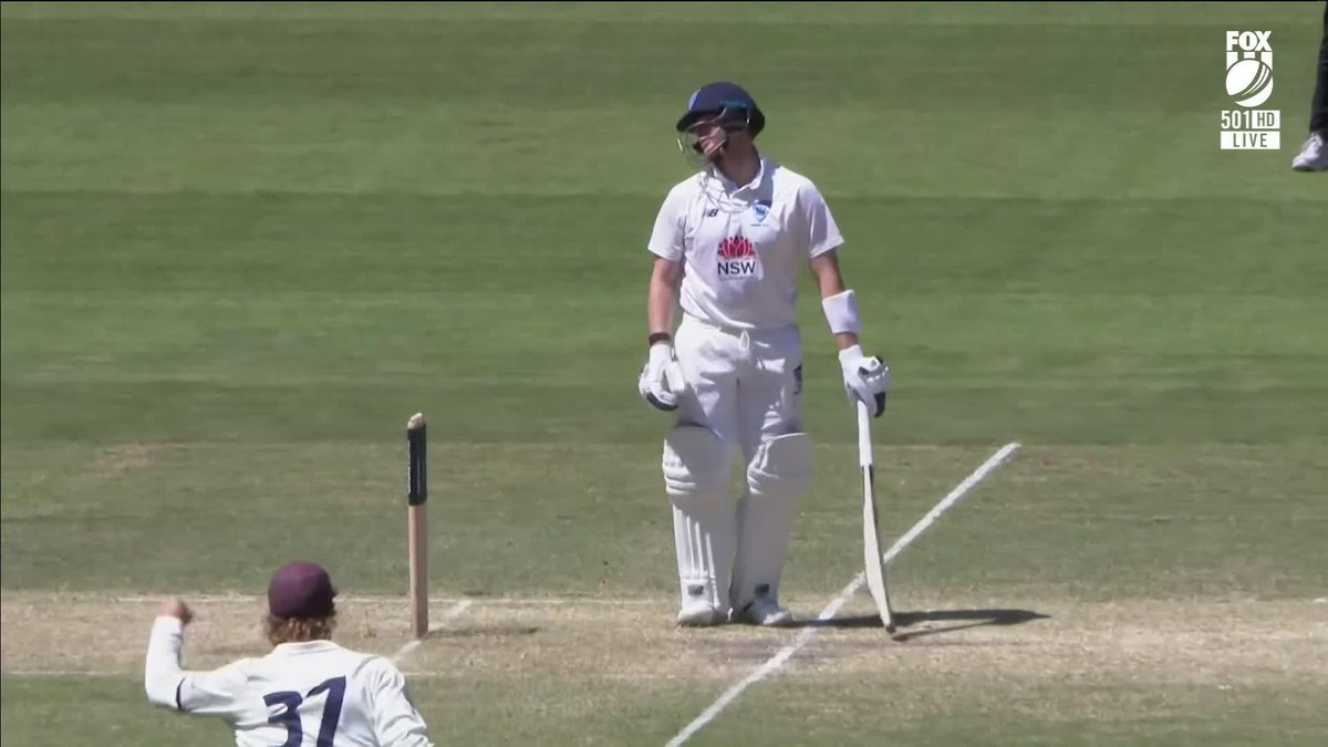 Steve Smith goes for a duck after a risky leave 🤯🦆 Was the correct call made by the umpire? 📺 Watch #SheffieldShield on Ch. 501 or stream via Kayo Sports
