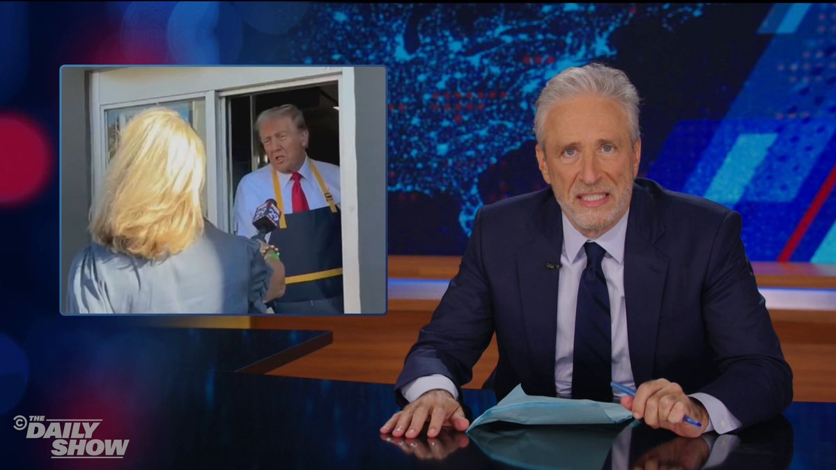 "How is any of this real life?" - Jon Stewart on Trump's Arnold Palmer dong story and the GOP minimizing Trump's authoritarian threats