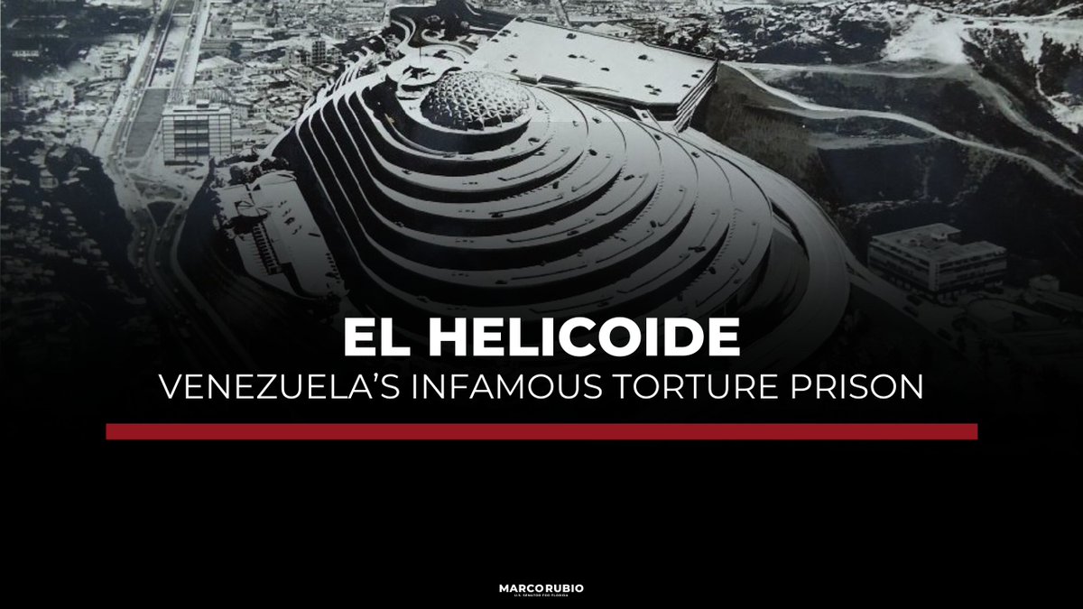 Did you know the Maduro narco-regime in Venezuela has the largest torture center in our hemisphere? See for yourselves 🔽