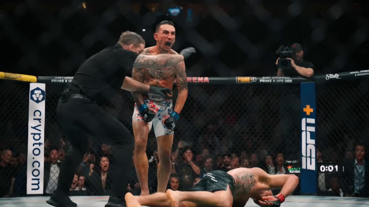 Max Holloway details what went through his mind during his UFC 300 fight against Justin Gaethje ๐ #UFC308 (via UFC)