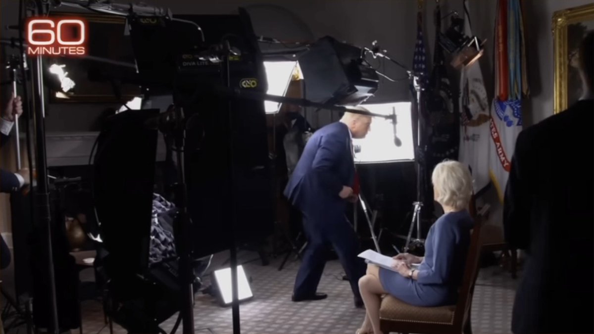 Four years ago today, Trump stormed out of his 60 Minutes interview Stahl: I hope you’re okay with some tough questions Trump: No I’m not