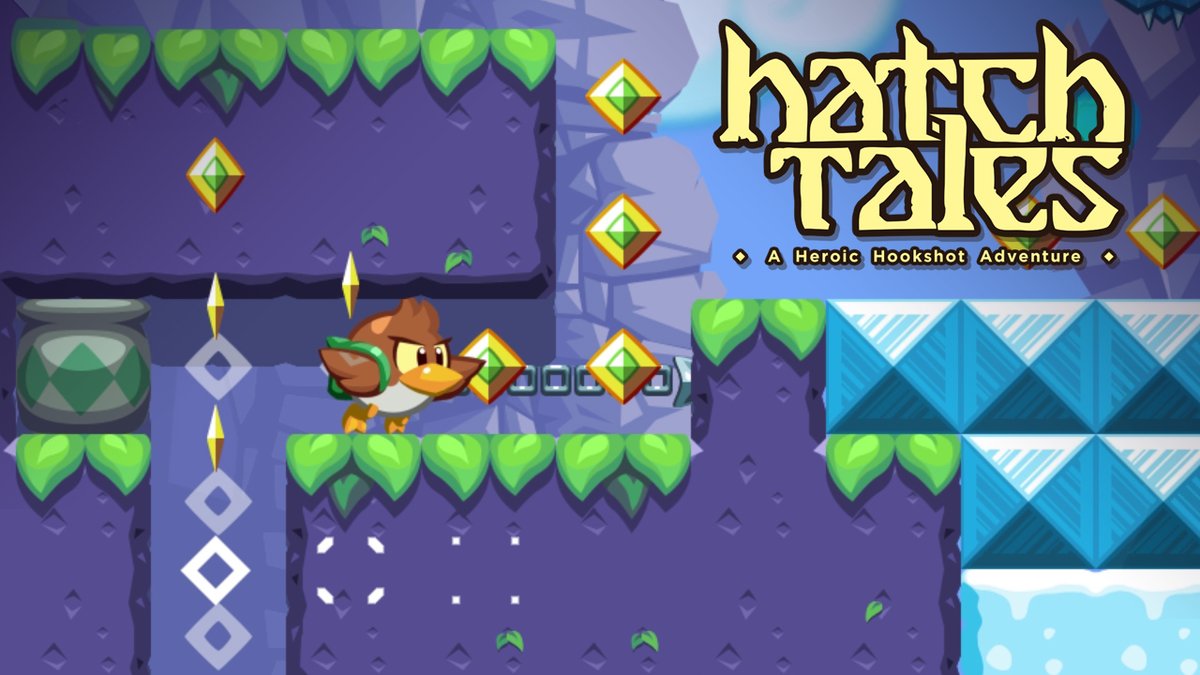Today is the day! We just released a new platformer on #NintendoSwitch. Hatch Tales: A Heroic Hookshot Adventure is OUT NOW!! If you like Mutant Mudds & Xeodrifter, you're going to love this game! Please share with your friends. ❤️