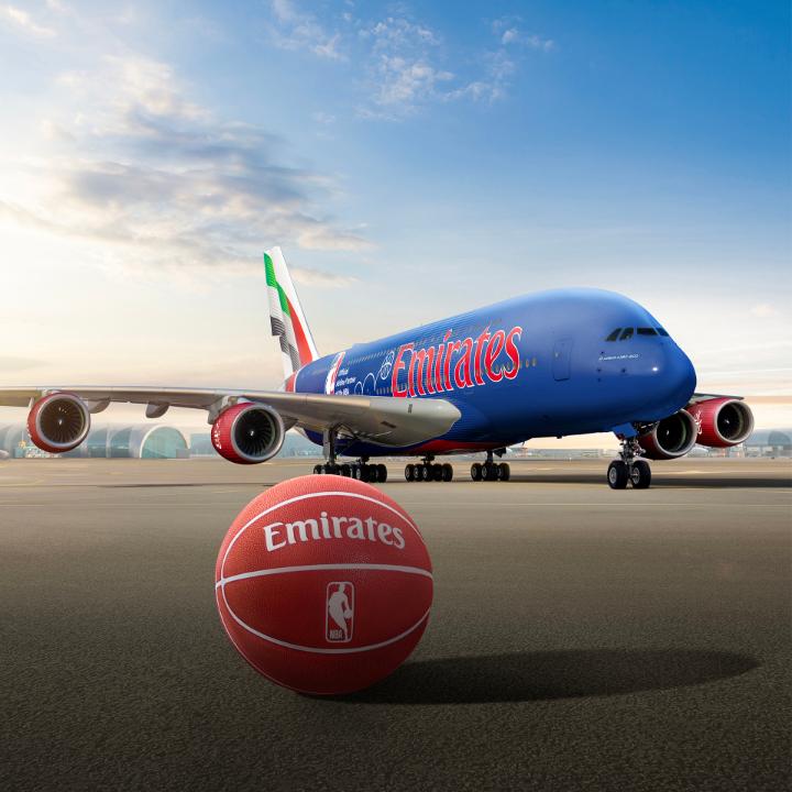 From tip-off to take-off! Watch as our brand new NBA-themed A380 gets its game face on. 🏀 ✈️