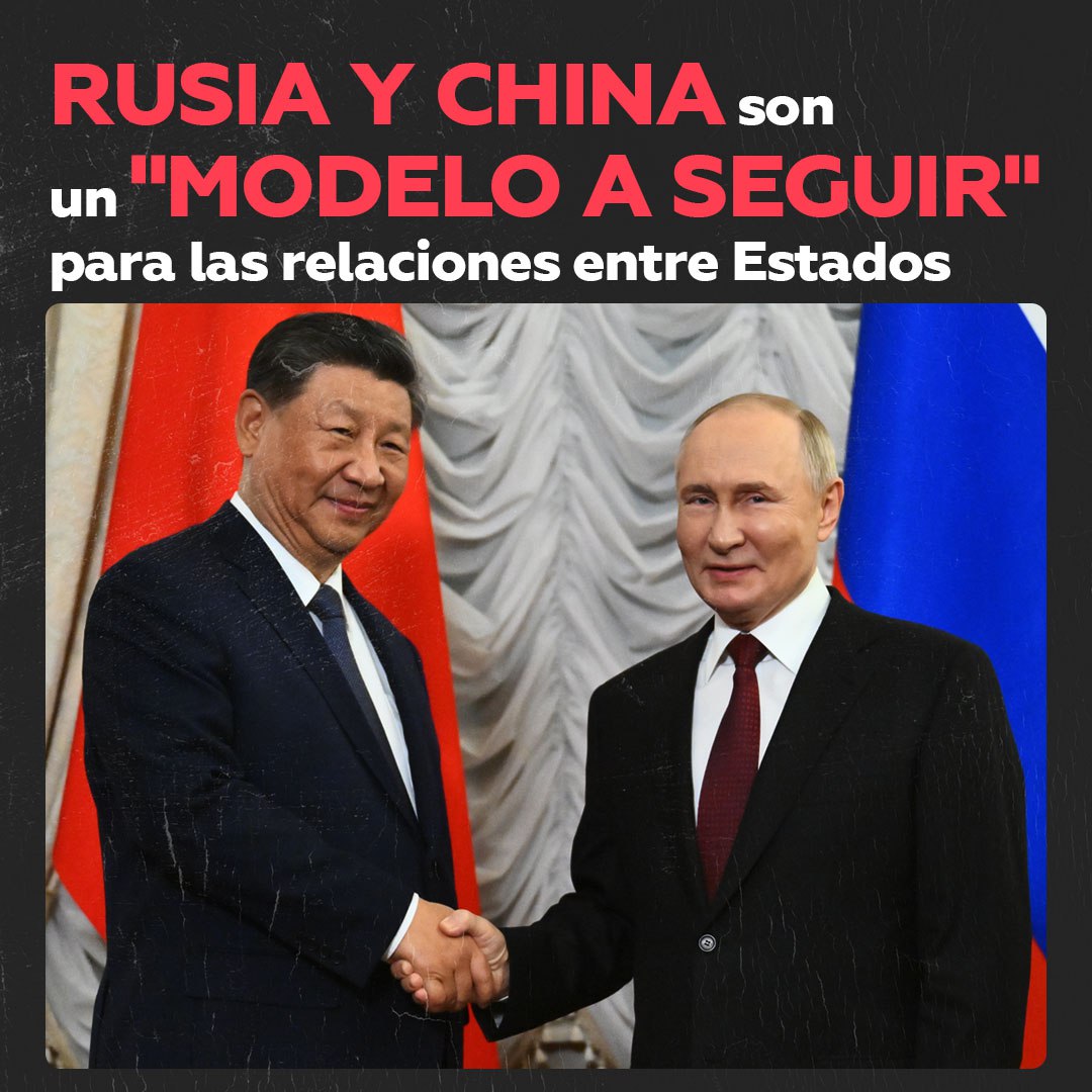 🇨🇳🇷🇺Putin afirmó que Rusia y China son un modelo de cómo los Estados deben construir relaciones en el mundo moderno, durante su reunión con Xi Jinping en la XVI Cumbre de los BRICS. 🎥 Más videos en VK 👉
