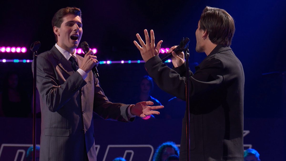 Opposites attract in Edward Preble and Mark Shiiba's "What a Wonderful World" Battle! Don't miss #TheVoice TONIGHT 8:30/7:30c on NBC Entertainment and streaming on Peacock.