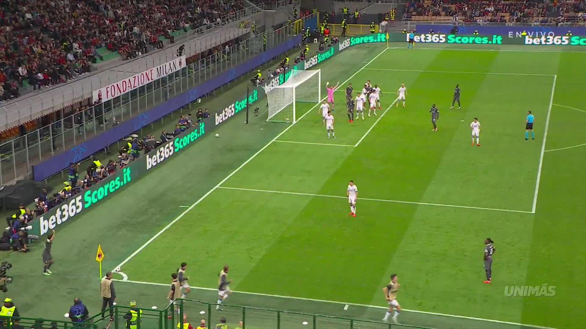 CHRISTIAN PULISIC OLIMPICO GOAL FOR AC MILAN TO OPEN THE SCORING IN THE CHAMPIONS LEAGUE. UNREAL! 🔥