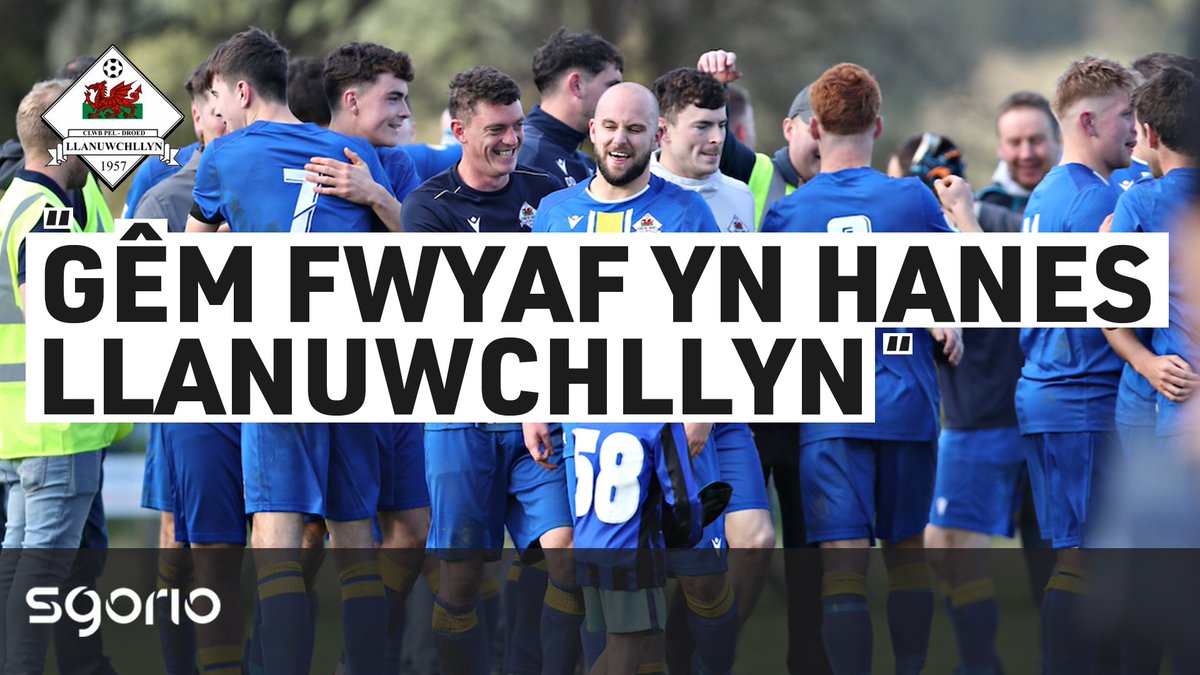 “Gêm fwyaf yn hanes Llanuwchllyn” Canlyniad hanesyddol ar ddiwrnod chwerw-felys i Lanuwchllyn, oedd yn dathlu cyrraedd 3edd Rownd Cwpan Cymru ar draul Y Drenewydd, diwrnod ar ôl colli Llywydd y clwb, John Manzini. #CwpanCymruJD | CPD Llanuwchllyn