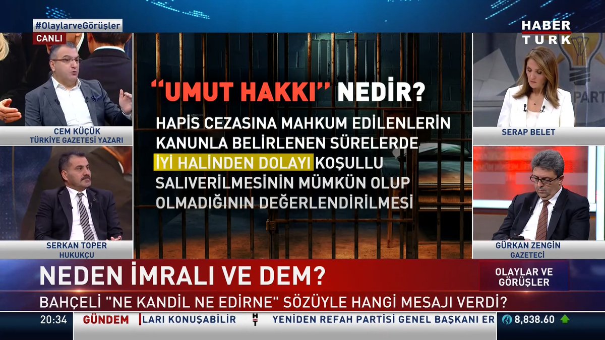 Çağrı nasıl değerlendiriliyor? Vatandaş yapılan çağrı için ne söylüyor? Türkiye Gazetesi Yazarı Cem Küçük #OlaylarveGörüşler'de Serap Belet'e değerlendirdi.