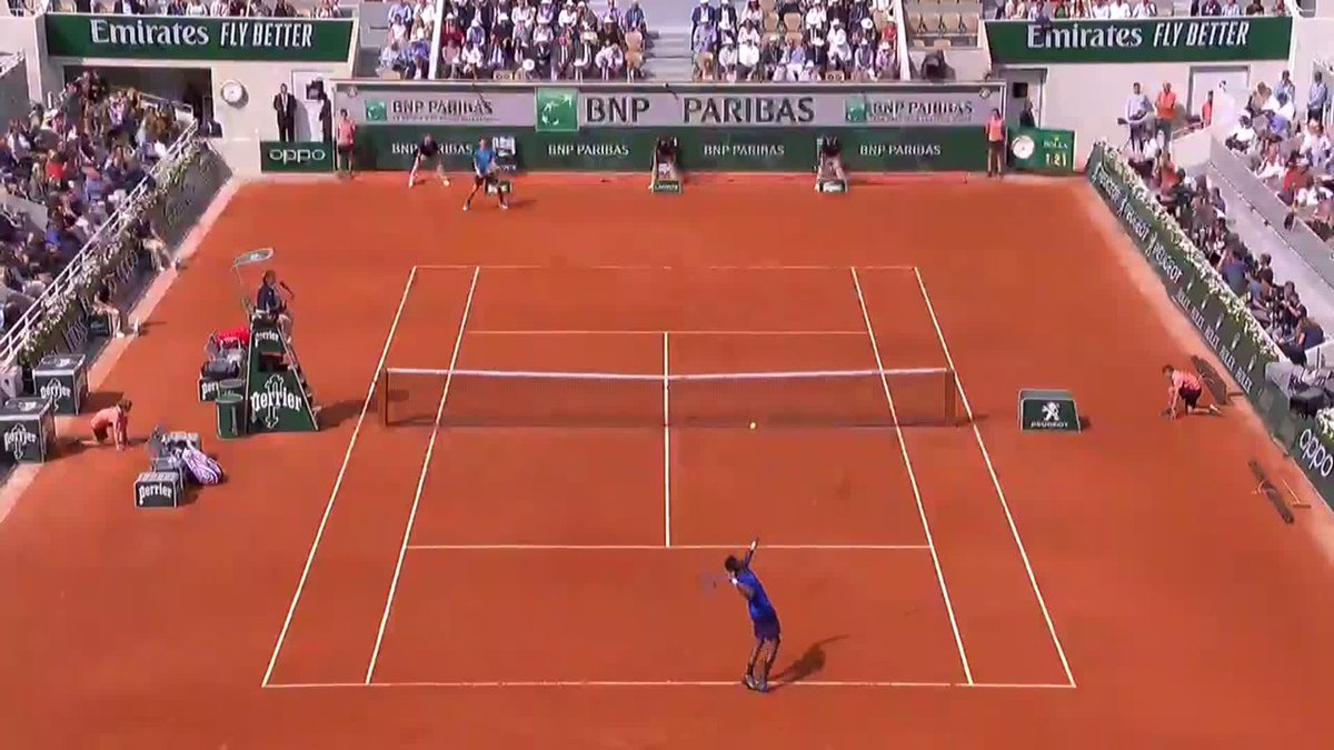 The greatest shot of Dominic Thiem's career, Roland-Garros 2019