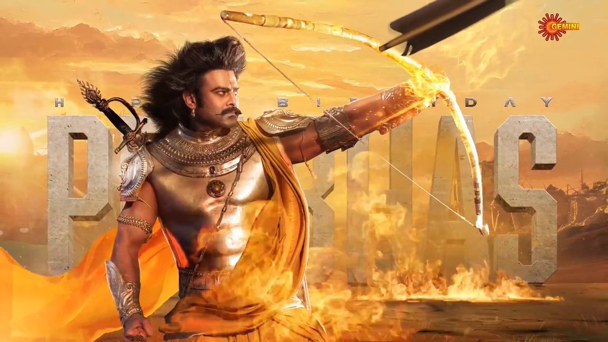 Wishing a very Happy Birthday to the Darling of India, Pra-Boss of Box office #Prabhas #GeminiTV #ComeHomeToGemini #RebelStar #RebelStarPrabhas #happybirthdaytoyou #Darling #HappyBirthdayPrabhas #Gemini #ActorPrabhas #HappyBirthday #PraBoss