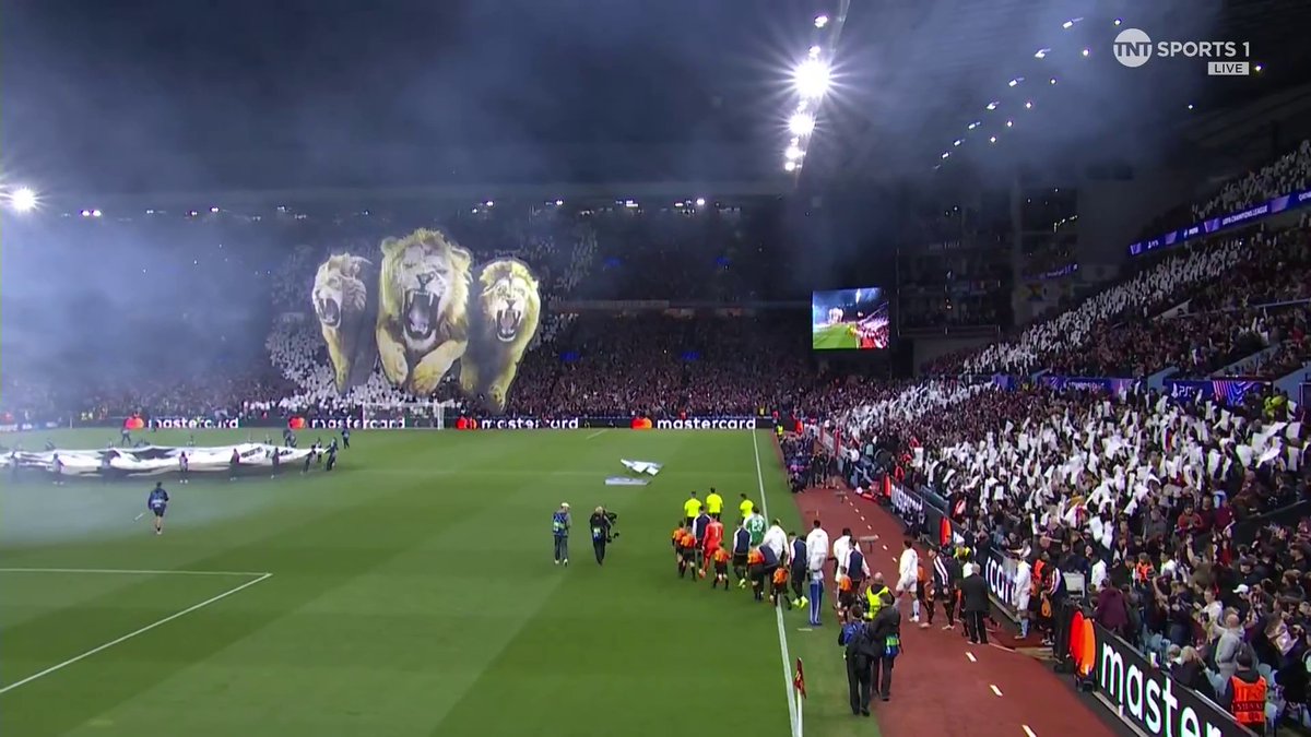 THE TIFO. THE SCENES. THE ATMOSPHERE. Villa Park is ready for another Champions League night 🤩 📺 TNT Sports &amp; discovery+ UK