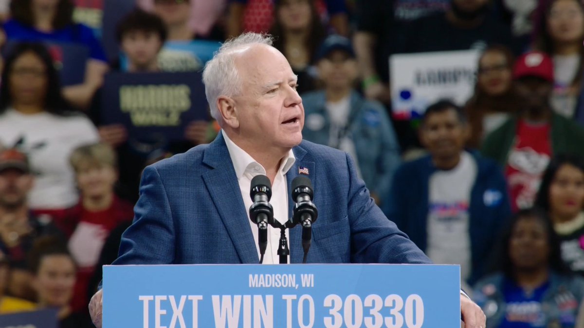 Gov. Walz: Elon was on that stage jumping around skipping like a dipshit. That guy is literally the richest man in the world, spending millions of dollars to help Donald Trump buy an election. Trump has already promised that he would put Elon in charge of government regulations that oversee the businesses that Elon runs. In other words, Trump is openly promising corruption