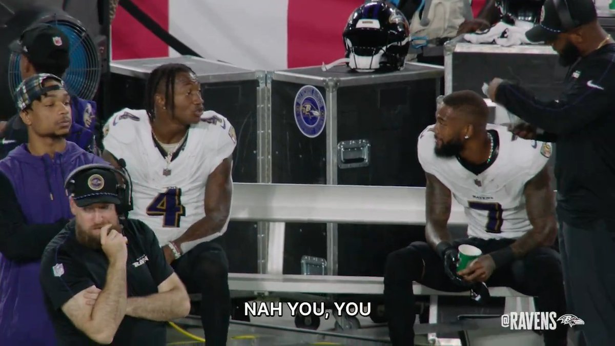 "We us." This convo between Rashod Bateman and zay flowers is what it's all about 🥺