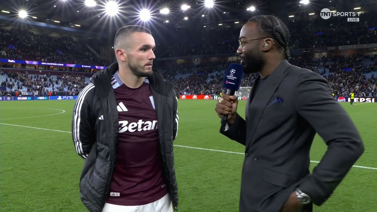 "Is that right, no goals conceded?" 🤣 John McGinn on the start to life in the Champions League 🏆 🎙 Jaydee Dyer 💎👑