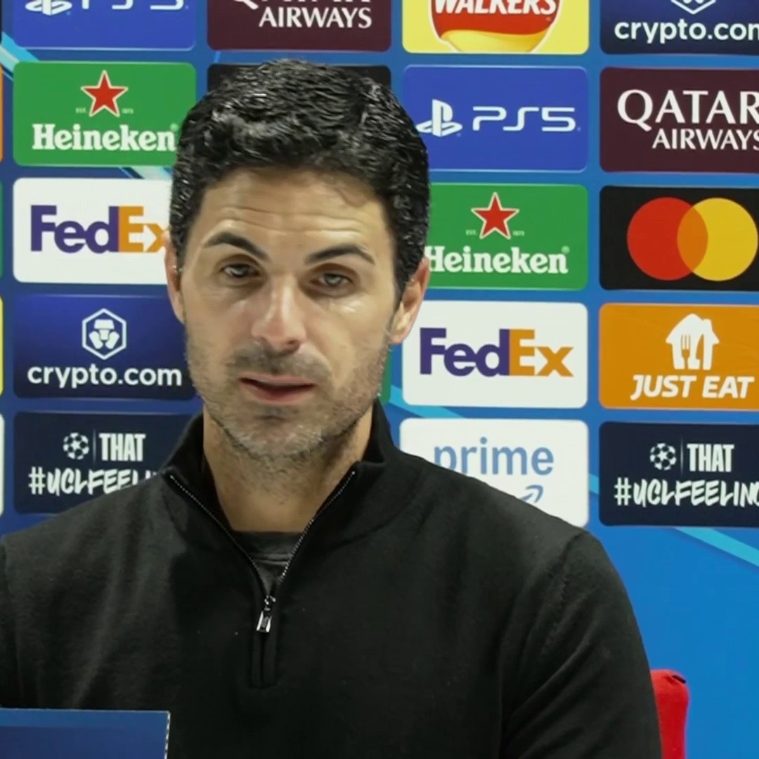 "Believe me on Sunday, we will be flying" 🏃 Mikel Arteta says he doesn't know the extent of Riccardo Calafiori's injury but his team will be ready for Sunday's game against Liverpool 🔴