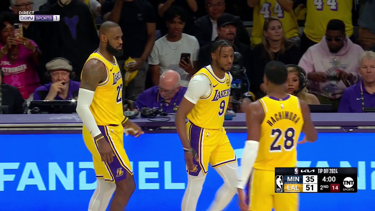 L'HISTOIRE CONTINUE DE S'ÉCRIRE ! 🌟 BRONNY JAMES FAIT SES DÉBUTS EN NBA ET RENTRE EN MÊME TEMPS QUE SON PÈRE ! 🤩 #NBAExtra