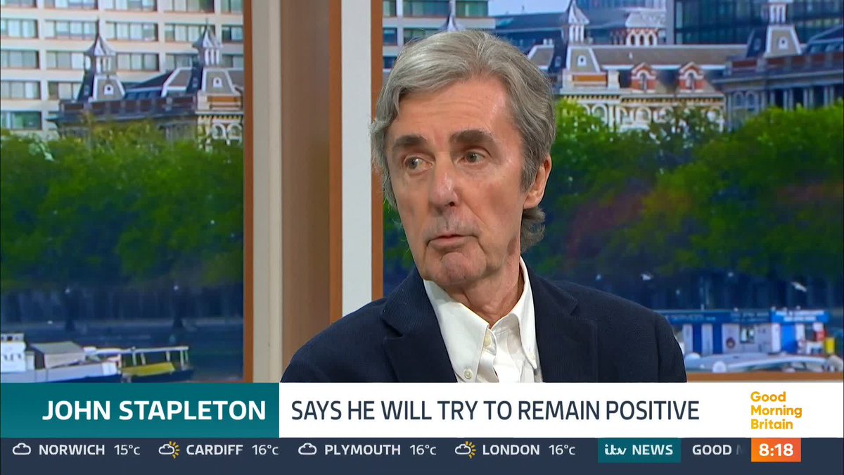 'Parkinson's is here with me for the rest of my life.' John Stapleton opens up about being diagnosed with Parkinson’s disease and how the diagnosis has 'frustratingly' affected his voice.