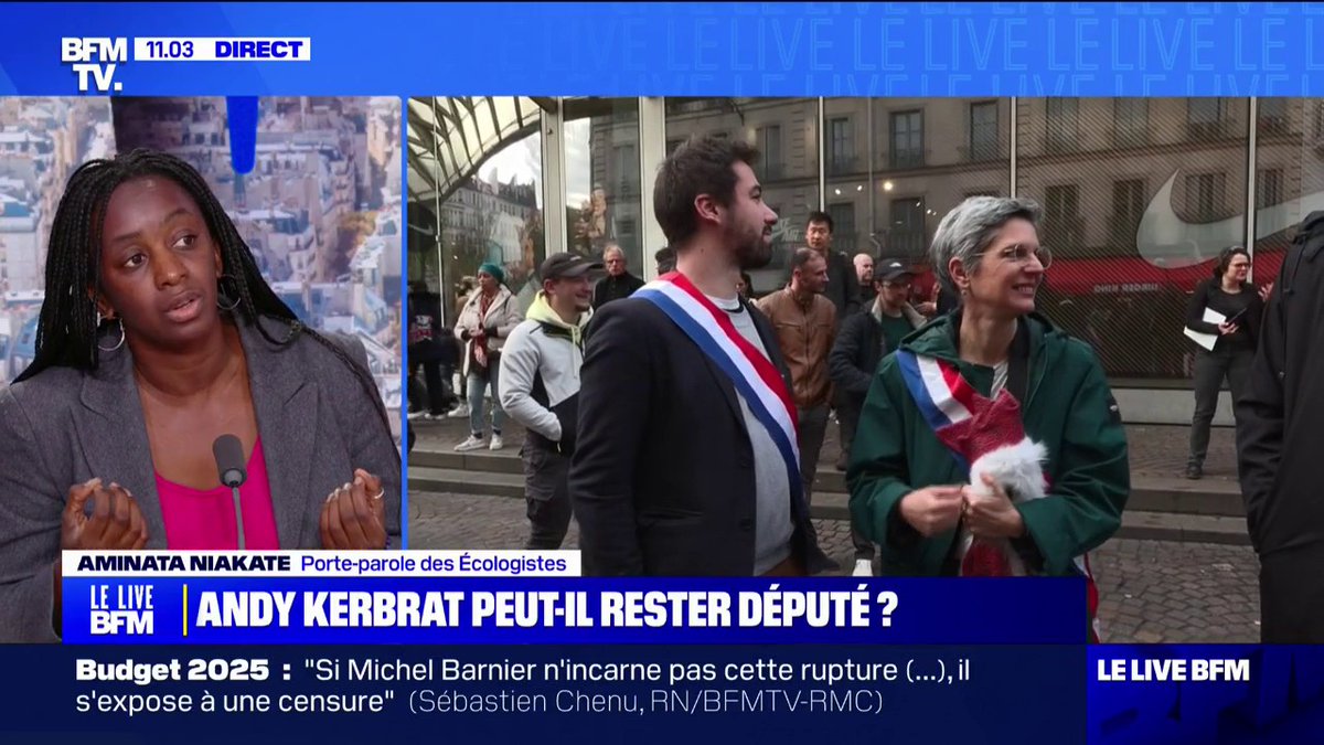 Député LFI en possession de drogue: "Andy Kerbrat est un usager qu'on a vocation à protéger, à accompagner et à soigner", affirme Aminata Niakate, porte-parole des Écologistes