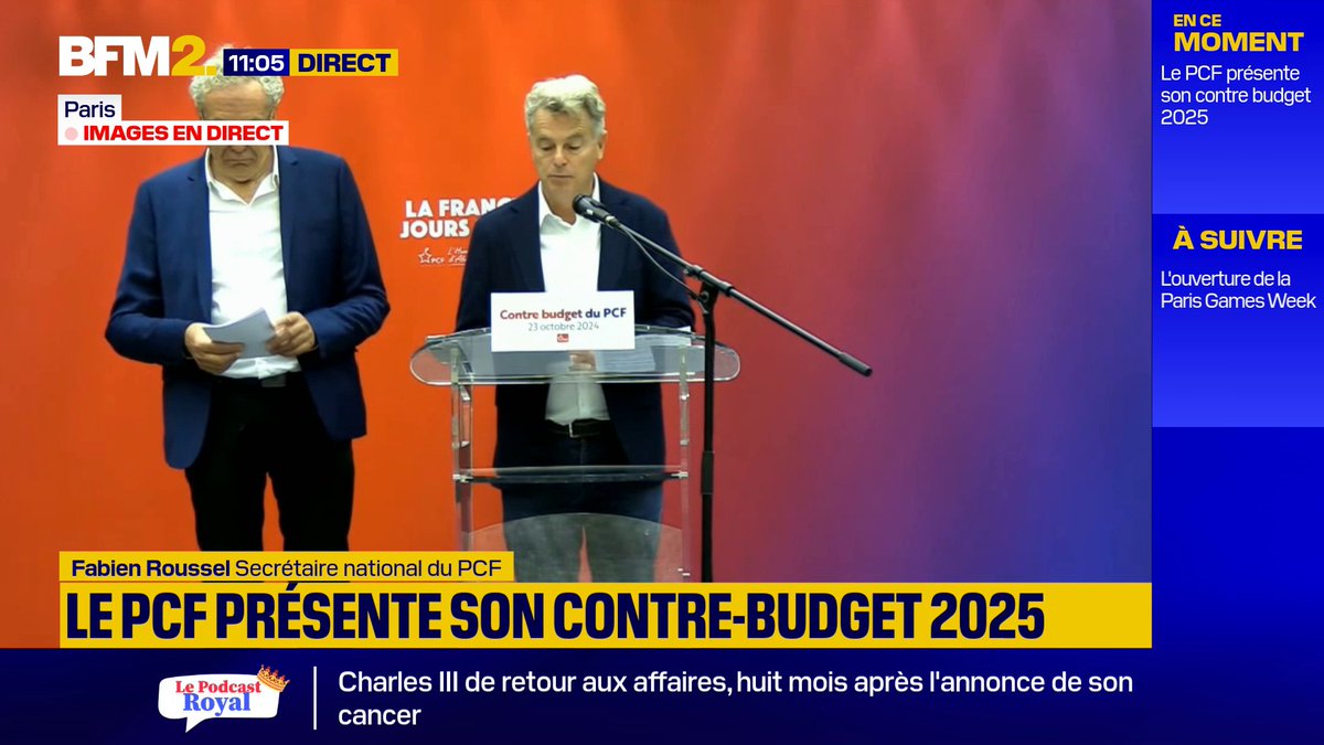Fabien Roussel sur le budget de Michel Barnier: "les pauvres seront très pauvres, et les riches, très riches"