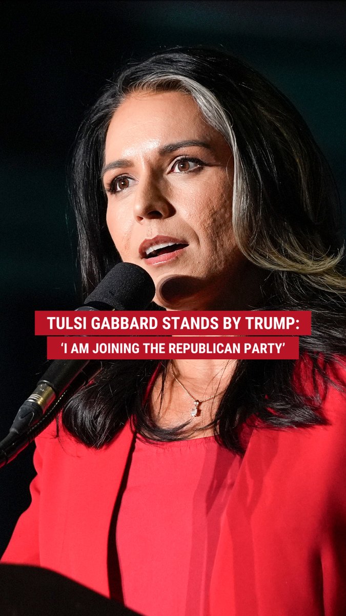 'PARTY OF THE PEOPLE': Former Democratic presidential candidate Tulsi Gabbard 🌺 announces she's switching teams to join the Republican Party at Trump rally in North Carolina. The former Hawaii congresswoman details how the GOP is the "party of common sense."