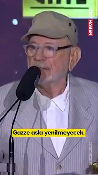 "Gazze asla yenilmeyecek, bunu kanımda hissediyorum" Yahudi asıllı Arjantinli aktör Norman Briski'nin bir ödül töreninde yaptığı konuşma...