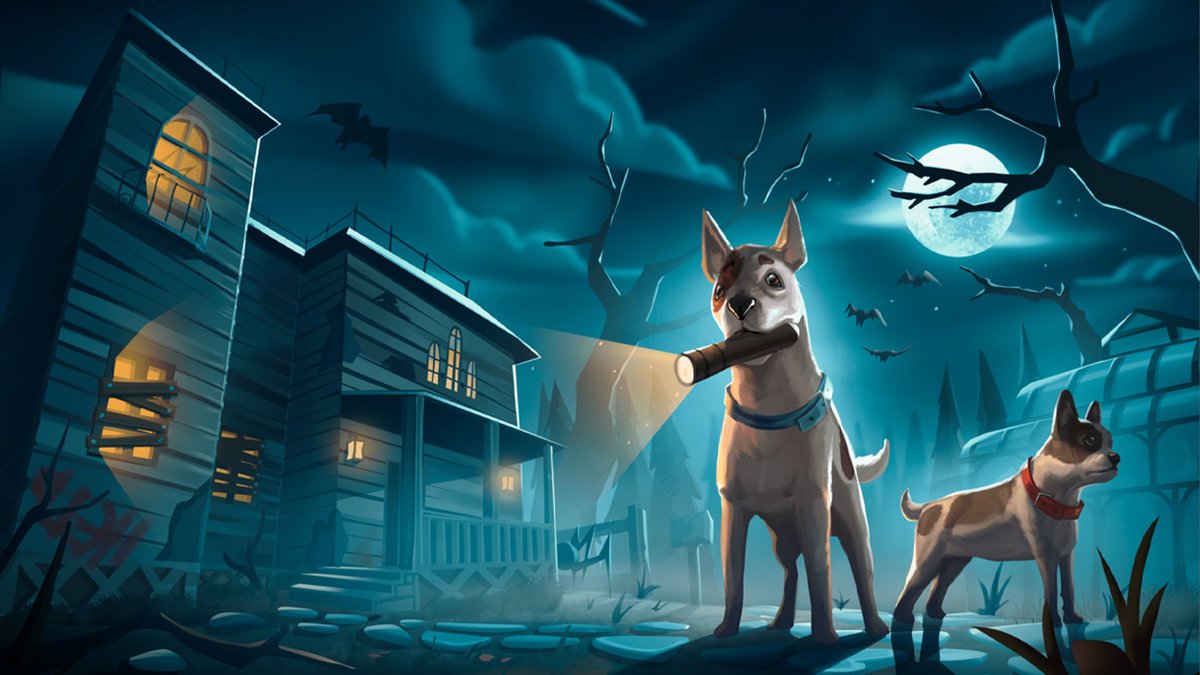 Check out this exclusive trailer for Haunted Paws, a cozy co-op horror game that you play as dogs trying to save their human friend in a haunted mansion: