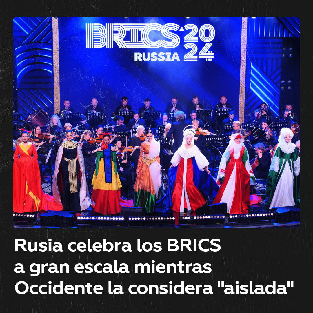 🇷🇺 Una Rusia “aislada” recibe a potencias mundiales en la cumbre #BRICS2024 Mientras políticos de EE.UU. y Occidente dicen que Rusia está “aislada” del mundo, Putin recibe a líderes de potencias como China, India y Brasil en la XVI Cumbre de los BRICS en Kazán.