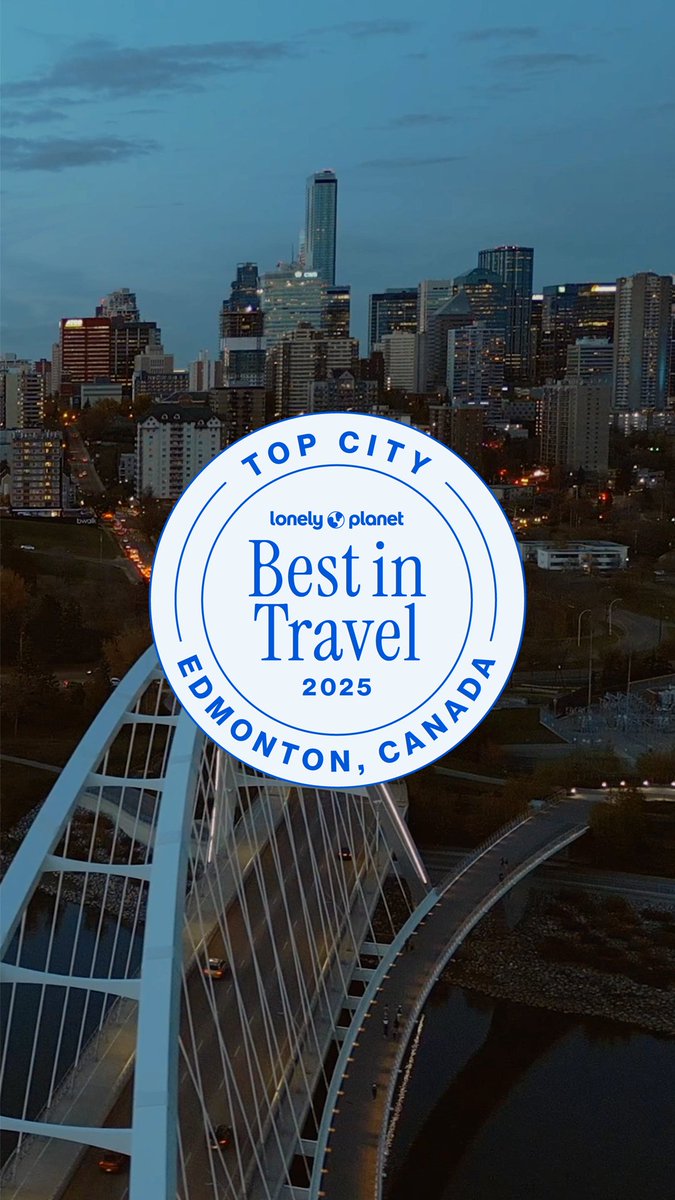 Edmonton has been named one of @LonelyPlanet's Best in Travel 2025 destinations! With iconic festivals & authentic Indigenous experiences that share the story of the land, its people & cultures, YEG's full of unique experiences & year-round adventures.