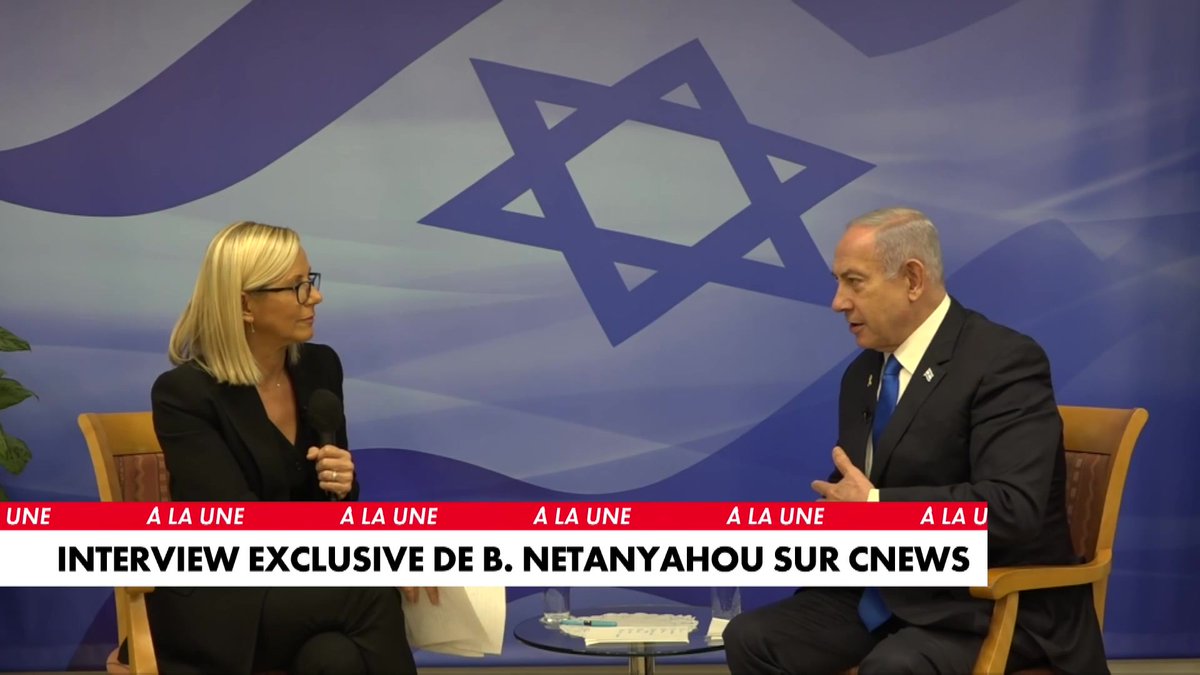 Liban : « Que ferait la France si dans les banlieues de Paris, il y avait 20 000 soldats, 120 000 roquettes qui tirent sur Paris et les autres villes ? Bien sûr que vous réagirez », déclare Benjamin Netanyahu, Premier ministre israélien, dans #Punchline sur #Europe1.