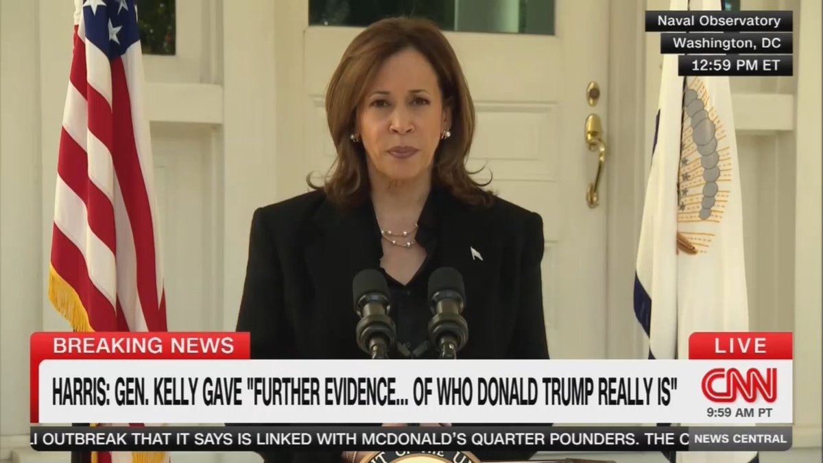 Vice President Harris: Donald Trump is increasingly unhinged and unstable. And in a second term, people like John Kelly would not be there to be the guardrails against his actions. We know Trump wants unchecked power. The question is, what do the American people want?