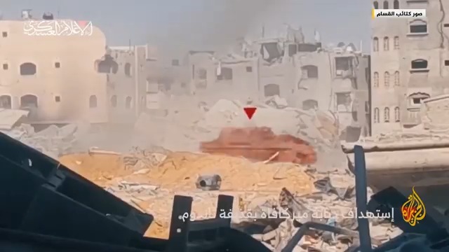 كتائب القسام تبث مشاهد قالت إنها لإيقاع قوة هندسية إسرائيلية في كمين جنوب دوار الصفطاوي غرب مخيم جباليا شمال قطاع غزة #الأخبار #حرب_غزة