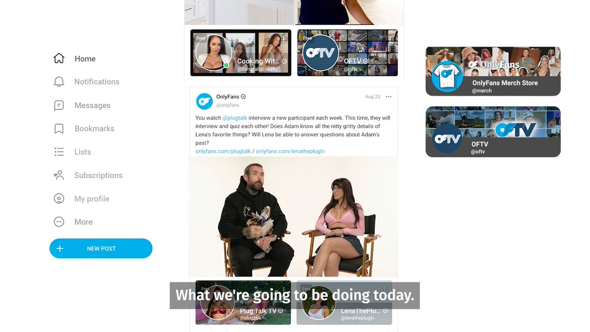 Get to know @LenaThePlug and @Adam22 on a whole new level 🤝 Catch more @PlugTalkShow on OnlyFans &amp; OFTV! 📲 📺