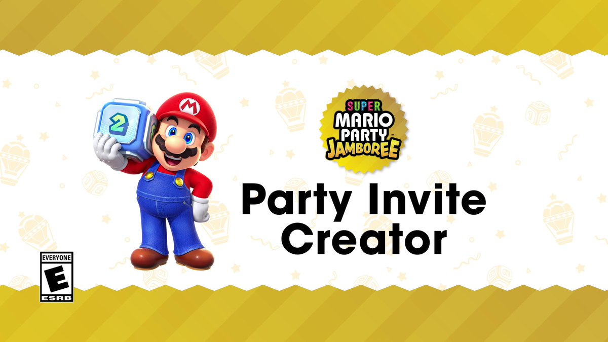 This is YOUR invitation to create your own custom invitations! Assemble the squad, join the jamboree, and start stashing those stars! #SuperMarioPartyJamboree Start here!