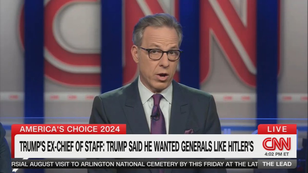 CNN's Jake Tapper: "One might consider praising Hitler politically indefensible, but that did no stop a host on Fox this morning from trying."