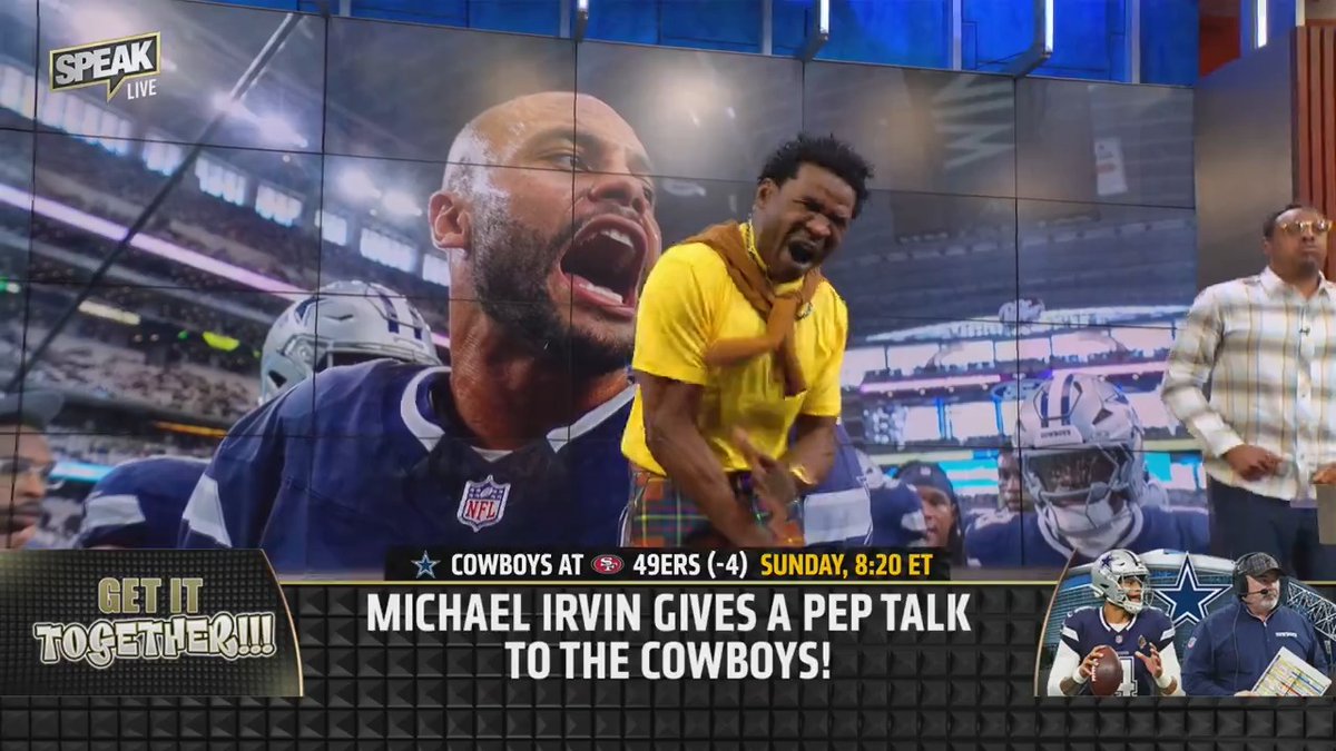 All of Cowboys' nation MUST listen to this message from Michael Irvin ahead of Sunday's matchup against the 49ers... This will give you chills. ๐ฅถ