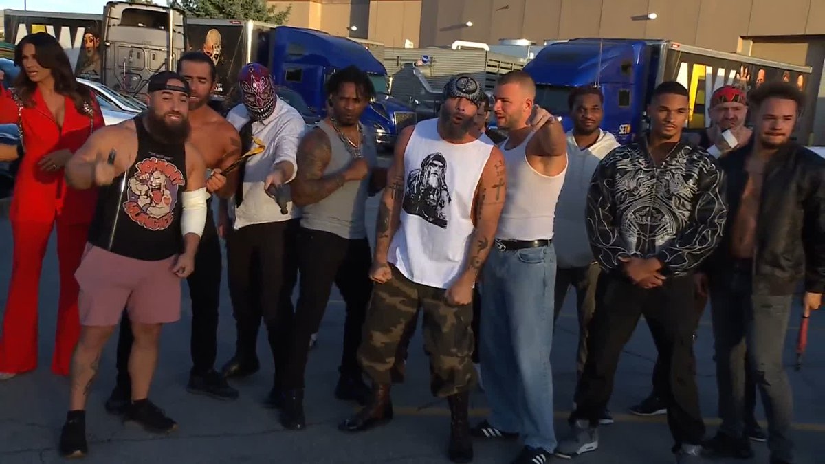 The #AEW locker room awaits the arrival of #AEW World Champion Jon Moxley, as his reign of destruction promises to continue! Watch #AEWDynamite LIVE on TBS!