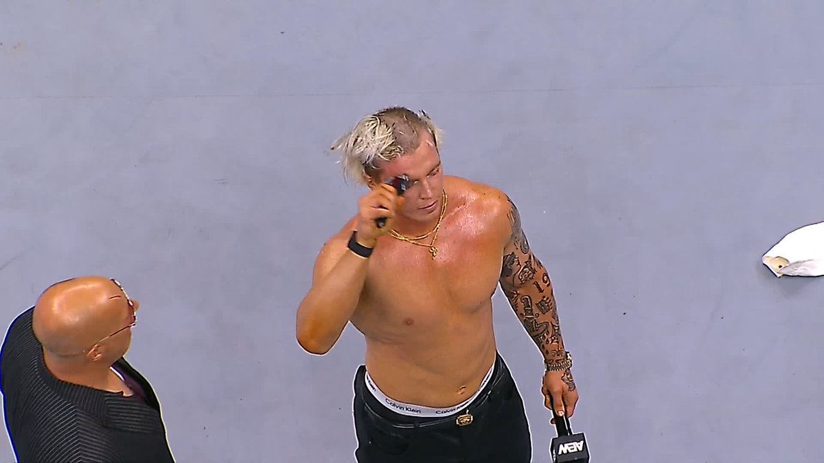 Haunting words &amp; actions from Kyle Fletcher! Watch #AEWDynamite LIVE on TBS! AEW TNT Champion “The Protostar” Kyle Fletcher | The Invisible Hand