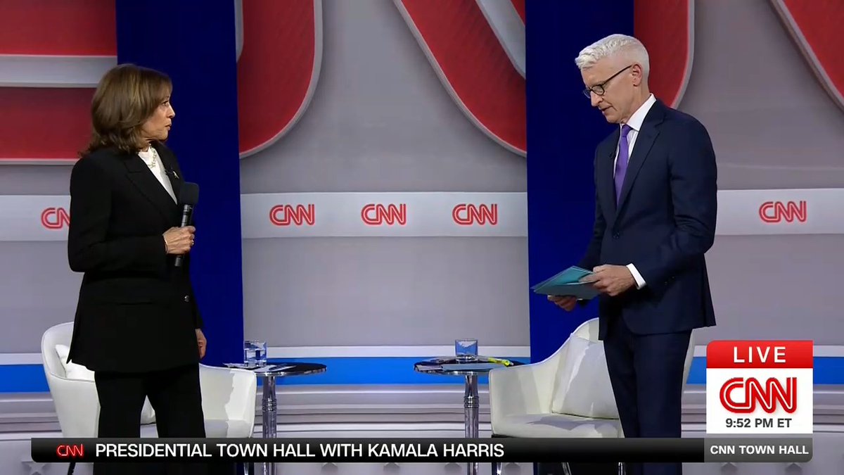Vice President Harris in the CNN Presidential Town Hall on the death of her mom: “You don’t stop grieving.”
