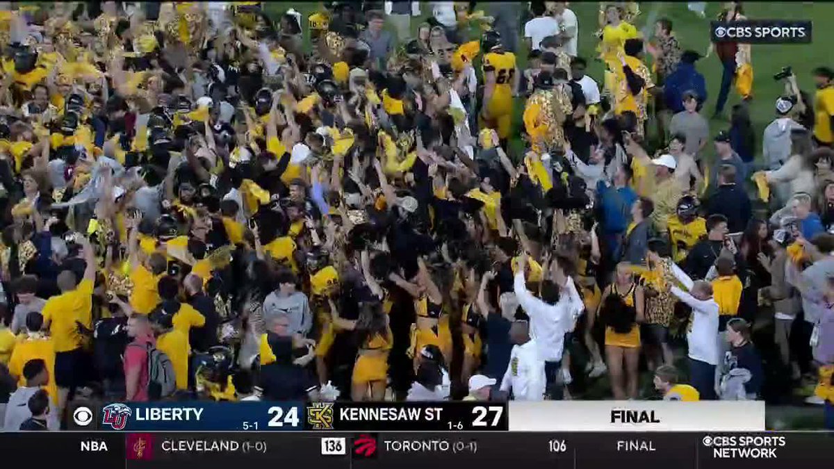 DOWN GOES UNDEFEATED LIBERTY. Kennesaw State Football GETS ITS FIRST-EVER FBS WIN 🔥🔥🔥