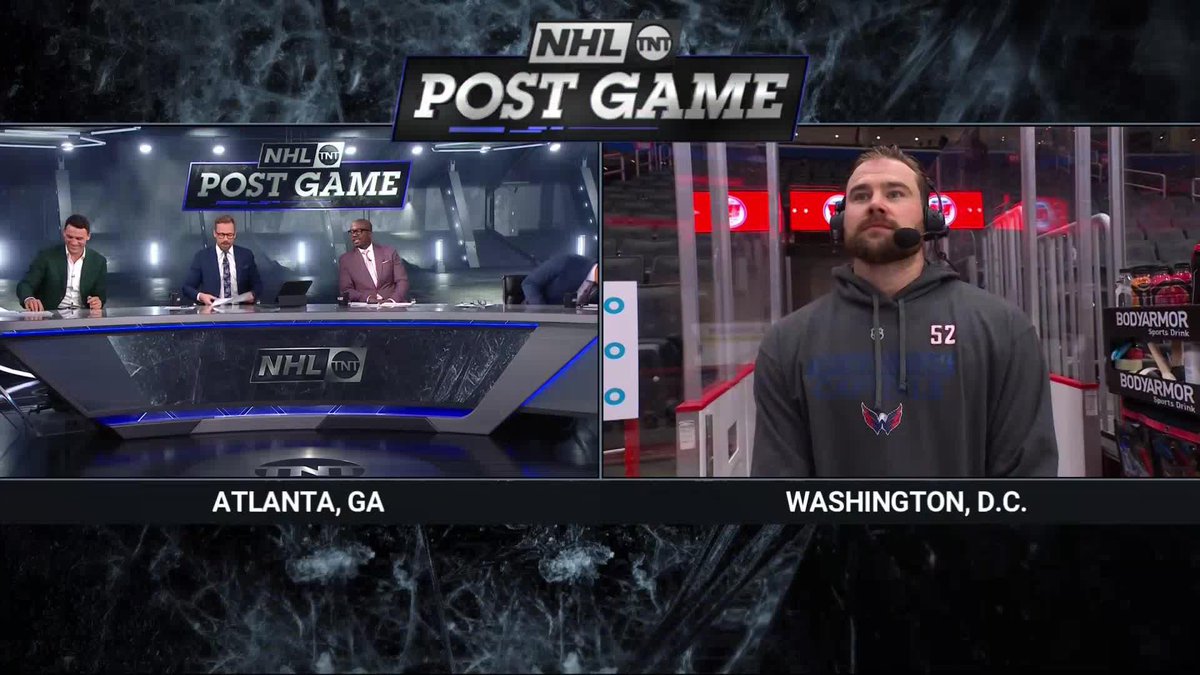 Dylan McIlrath talking with the boys about his journey from the 10th overall pick of the Rangers to beating up Biz on the way to playing with the Capitals ⬇️