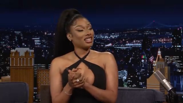 Megan Thee Stallion reveals to Jimmy Fallon that she originally rejected the opportunity to have a documentary about her, but decided to after seeing so many people try to tell her story for her.