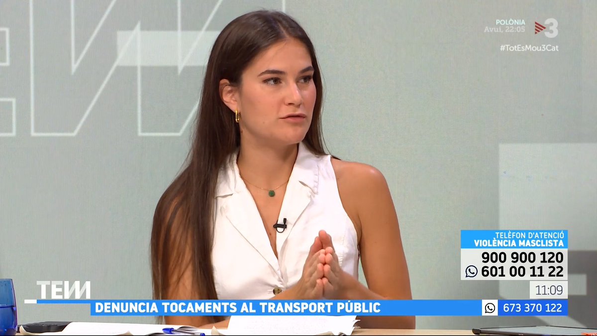 🔴 Cèlia Espanya, víctima d’agressió sexual al transport públic “Ja he presentat la denúncia, a través de les càmeres es podria identificar l’agressor”, Cèlia Espanya, influencer #TotEsMou3Cat ▶