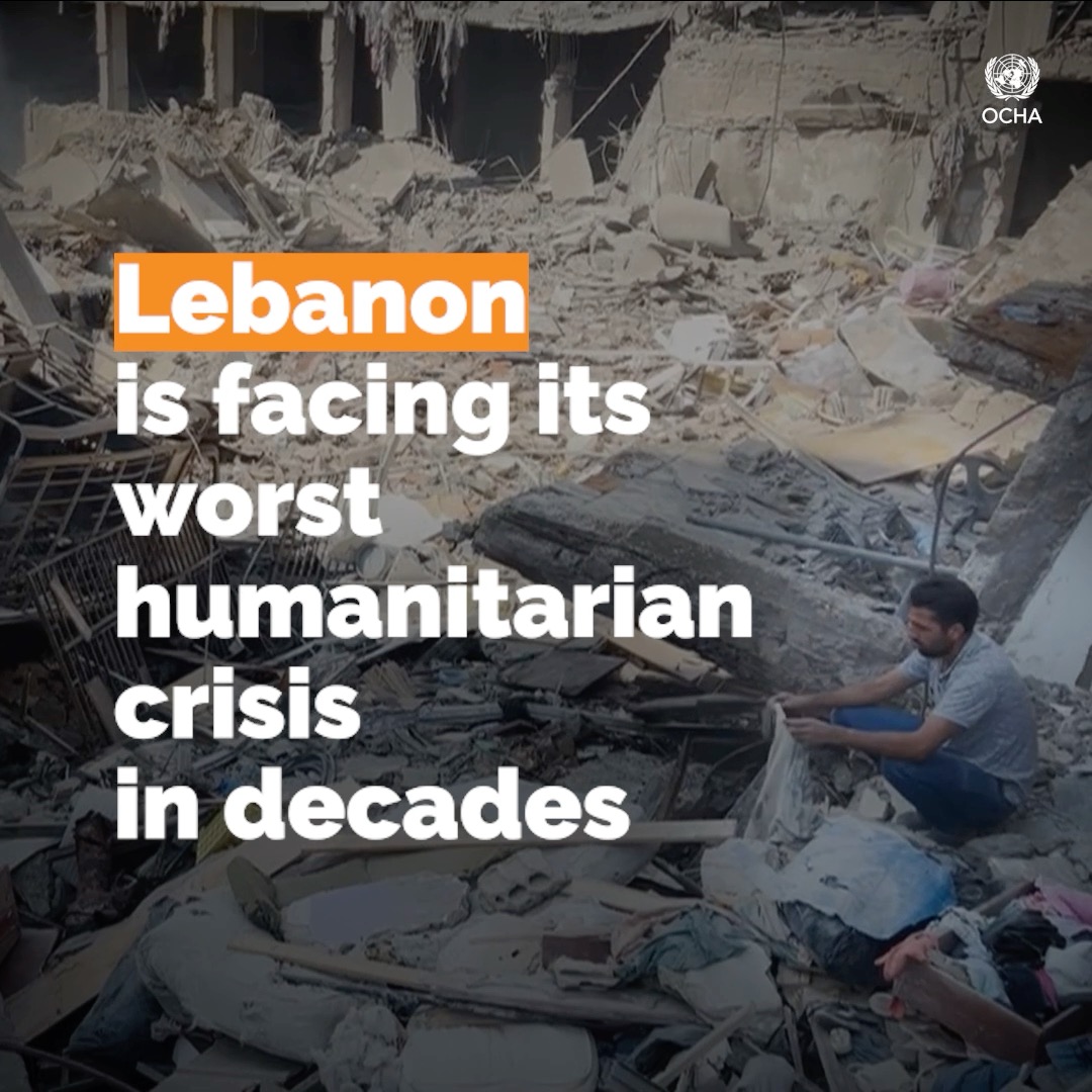 #Lebanon is grappling with an escalating humanitarian crisis, with relentless attacks getting more severe each day. Humanitarians are on the ground providing vital assistance, but the response appeal is only 15% funded. Here are 5⃣ things to know ⤵️