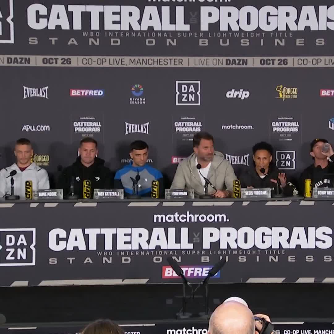 OUT OF NOWHERE... Rougarou comes for Sam Jones 😬 🎬 Matchroom Boxing #CatterallPrograis | #FightWeek | #BoxingFans