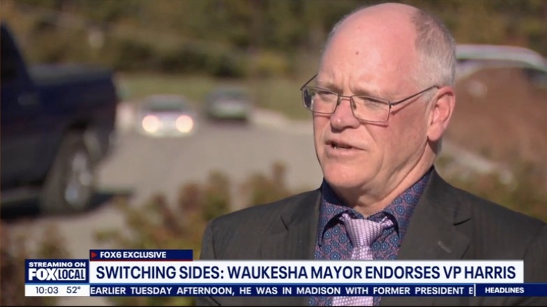 Mayor of historically-Republican Waukesha, Wisconsin: “I am going to be voting for Vice President Harris... I am terrified of Donald Trump becoming our next president. He's been convicted of felonies. This is not what the United States needs”