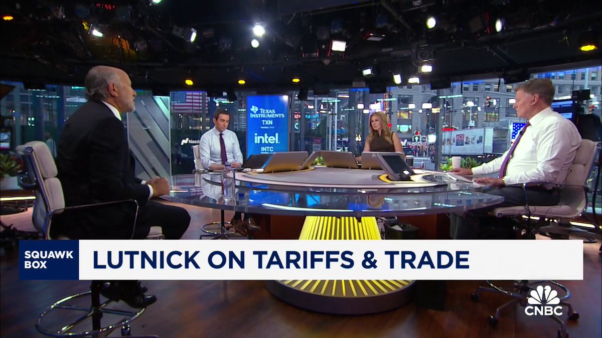 .Becky Quick: Last time you were on, you said Japan and the European Union slap us with 100% tariffs. That's not the case. Explain what's going on and where you came up with those numbers. "I simplified it. It is tariffs and trade barriers," says Howard Lutnick.